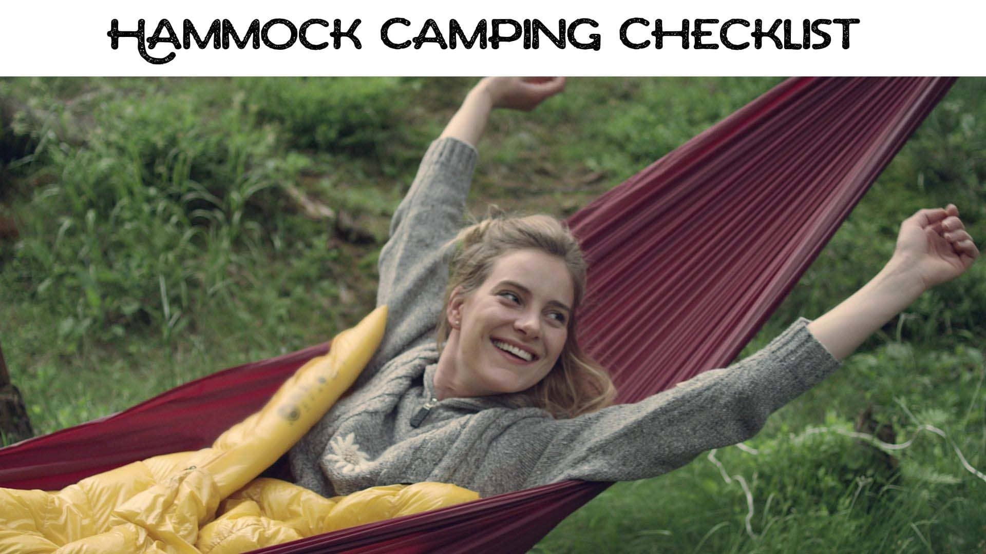 Hammock Camping Checklist